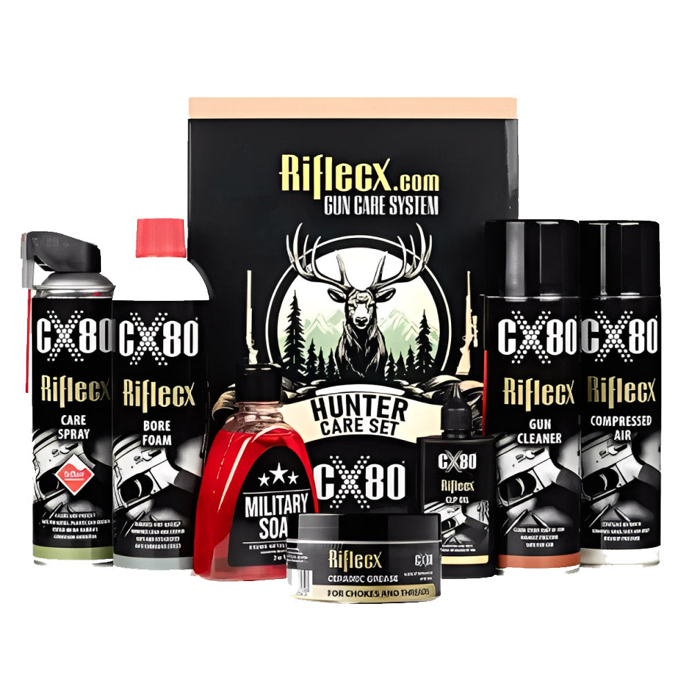 RifleCX Hunter Set – Feltvennlig våpenpleiesett med etui