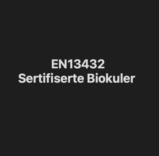 Godkjente Biokuler for spill utendørs.