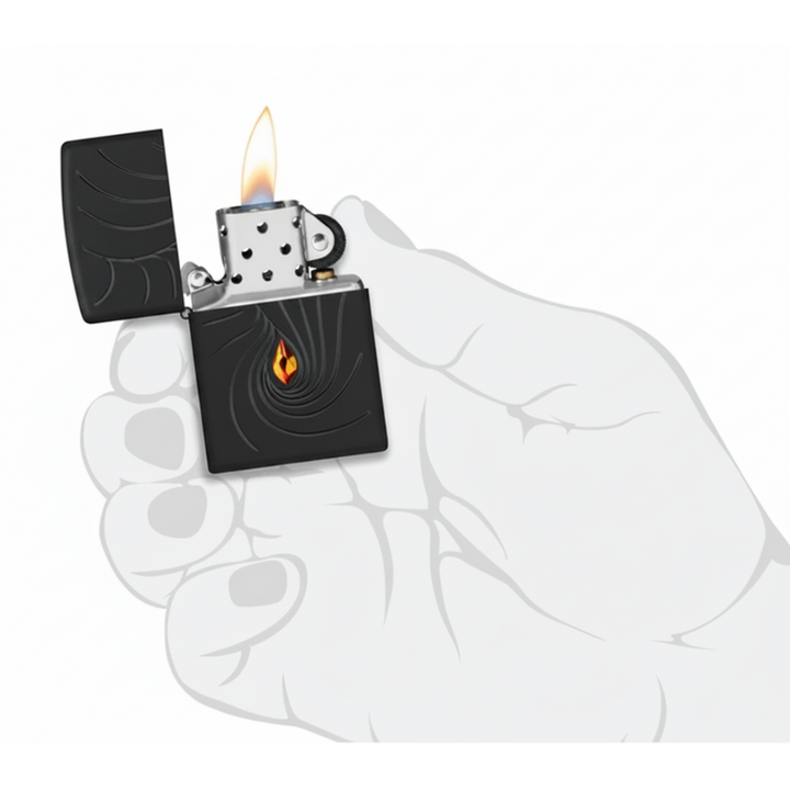 Zippo Crystal Waves Design Lighter