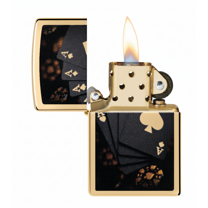 Zippo Lucky Aces Design Lighter