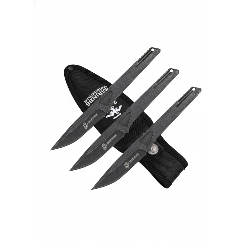 MTech - USMC Kastekniv Sett - 3 stk med Slire