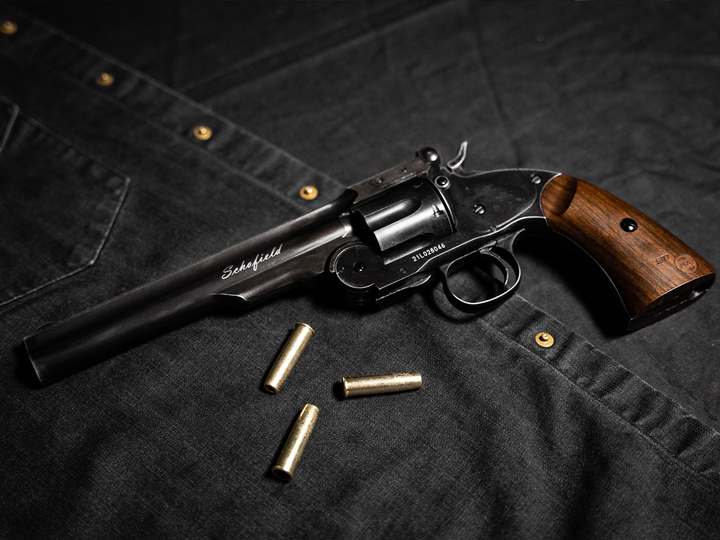 Rewolwer Schofield nr 3 - śrut 4,5 mm - postarzana czerń