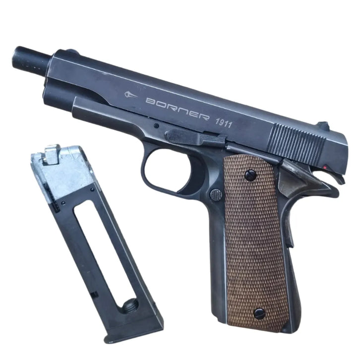 1911 - Full Metall CO2 Drevet Luftpistol med Blowback - 4.5mm BB - Game-On.no