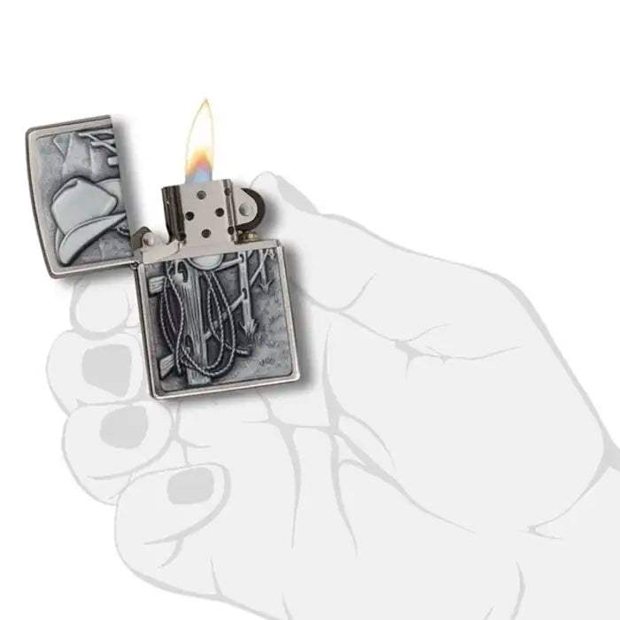 Zapalniczka Zippo - Motyw kowbojski 3D