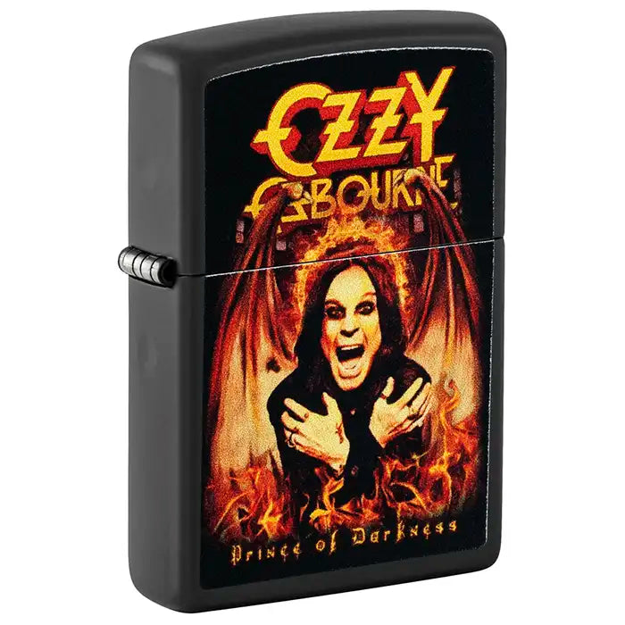 Zippo - Ozzy Osbourne "Prince of Darkness" - Czarna matowa zapalniczka
