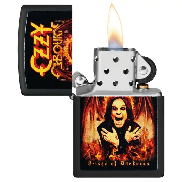 Zippo - Ozzy Osbourne "Prince of Darkness" - Czarna matowa zapalniczka