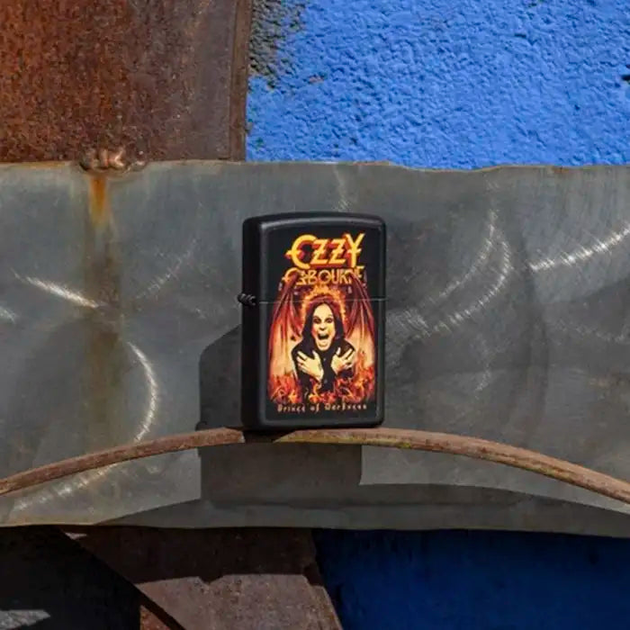 Zippo - Ozzy Osbourne "Prince of Darkness" - Czarna matowa zapalniczka