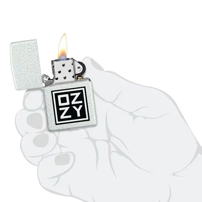 Zippo - Ozzy Osbourne "Ozzy Logo" - Zapalniczka z wykończeniem lodowcowym