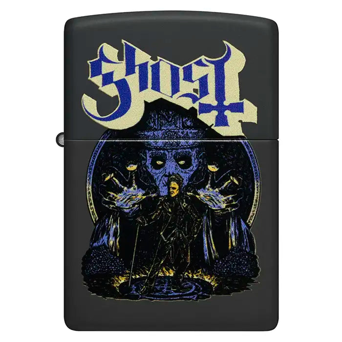 Zippo - Ghost "Papa Emeritus and Nameless Ghouls" - Czarna matowa zapalniczka