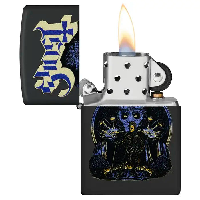 Zippo - Ghost "Papa Emeritus and Nameless Ghouls" - Czarna matowa zapalniczka