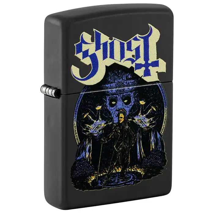 Zippo - Ghost "Papa Emeritus and Nameless Ghouls" - Czarna matowa zapalniczka