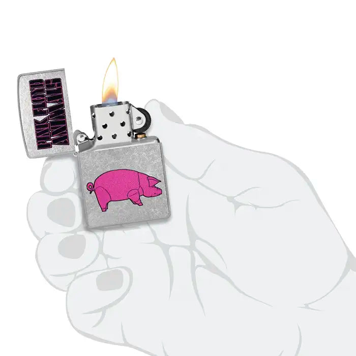 Zippo - Pink Floyd "Animals" - Uliczna chromowana zapalniczka