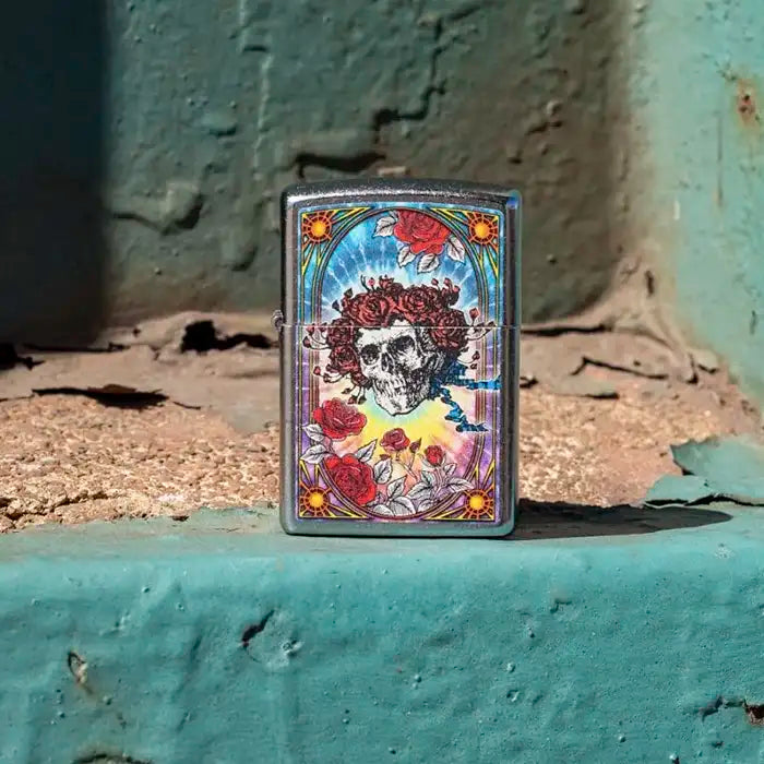 Zippo – Grateful Dead „Czaszka” <tc>&</tc> „Róże” – Street Chrome Lighter