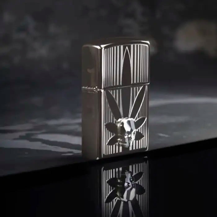 Zapalniczka Zippo - Konopie i Czaszka 3D