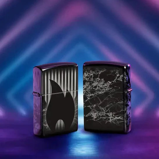 Zippo - Zippo Design - Zapalniczka 360 o wysokim połysku w kolorze czarnym