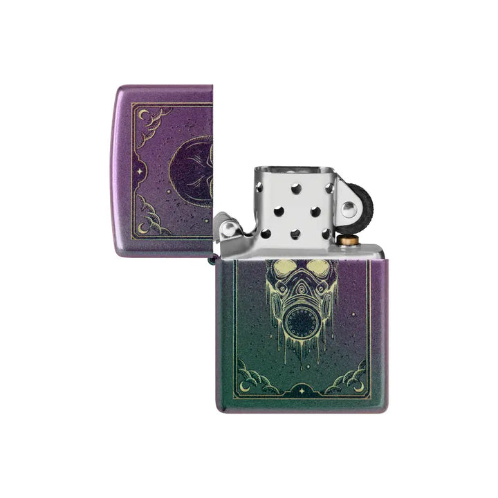 Zippo - Motyw maski gazowej - Opalizująca zapalniczka
