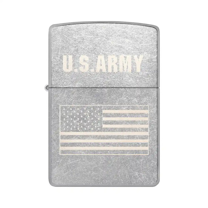 Zippo - U.S.  Motyw flagi Army® – zapalniczka uliczna w chromie