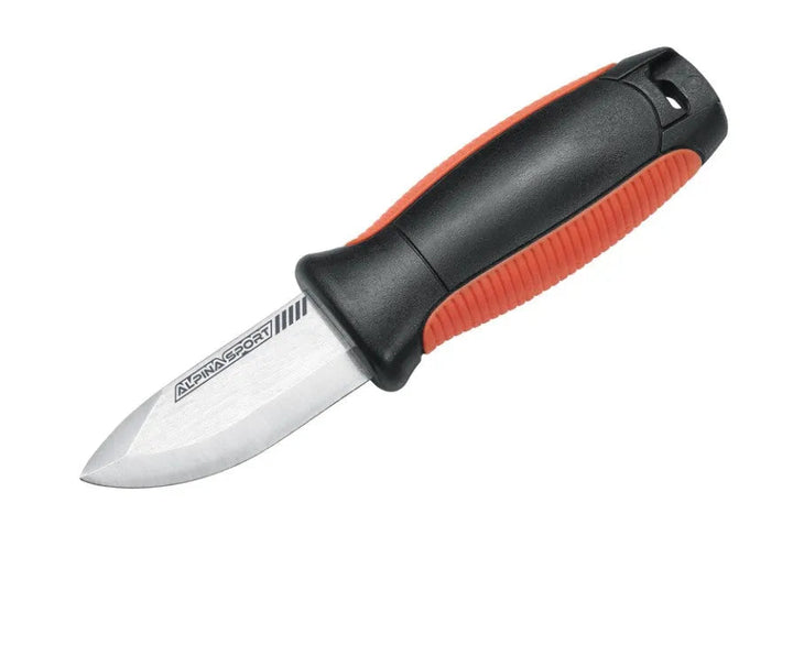 Alpina Sport - Little Ancho Kniv med Slire - Svart / Oransj - Game-On.no