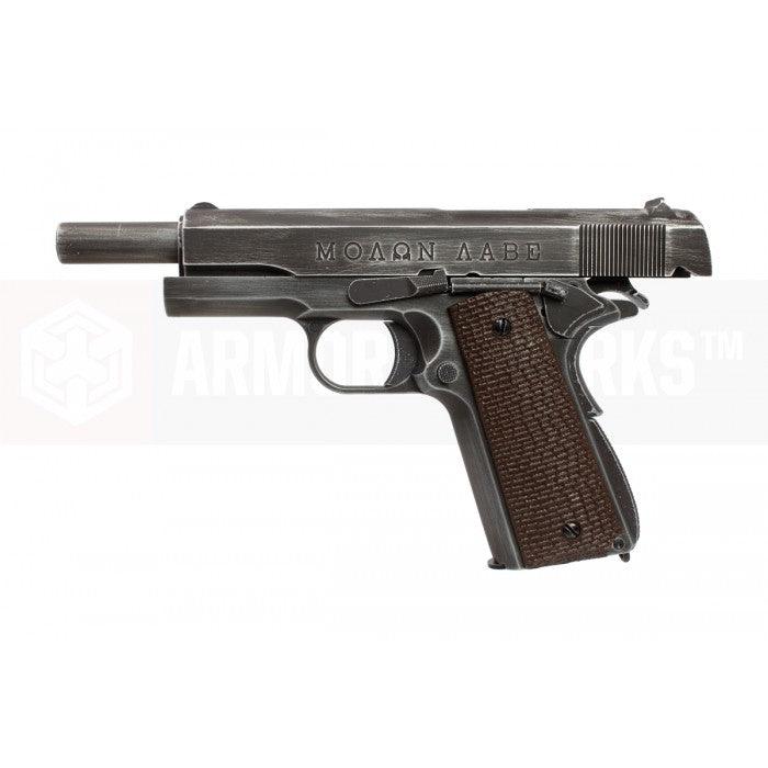 AW Custom - 1911 Molon Labe Softgun med Blowback - Full Metall - gameon.eu