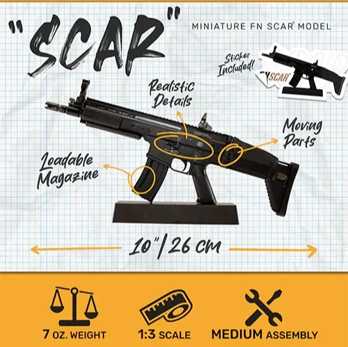 Mini FN SCAR - Model repliki - Czarny