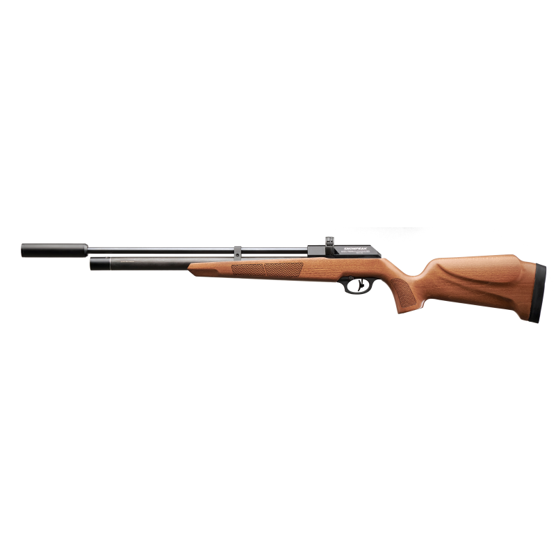 Snowpeak - Lynx 4.5mm PCP Drevet Luftgevær med Demper - Trekolbe