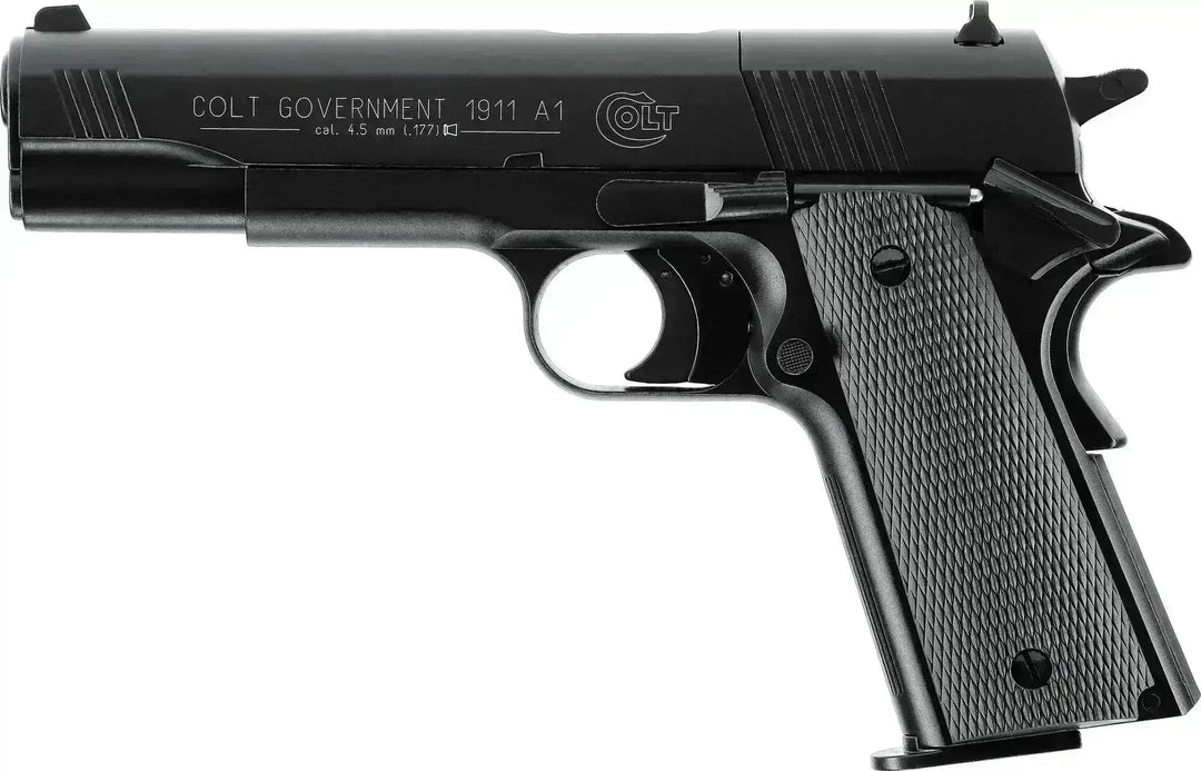 Colt Government 1911 A1 Black Luftpistol - 4.5mm - Game-On.no