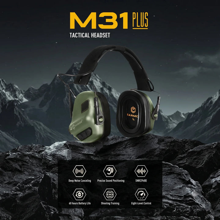 Earmor M31 Plus Aktywna Ochrona Słuchu