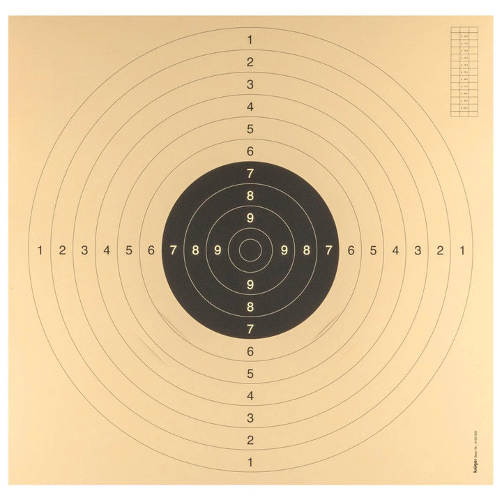 FFT og ISSF Godkjente Pistol Blinker - 55cm x 53cm - 100stk - Game-On.no