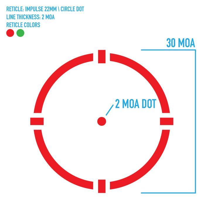 Firefield - Impulse 1x22 Kompakt Rødpunktsikte - 21mm - gameon.eu