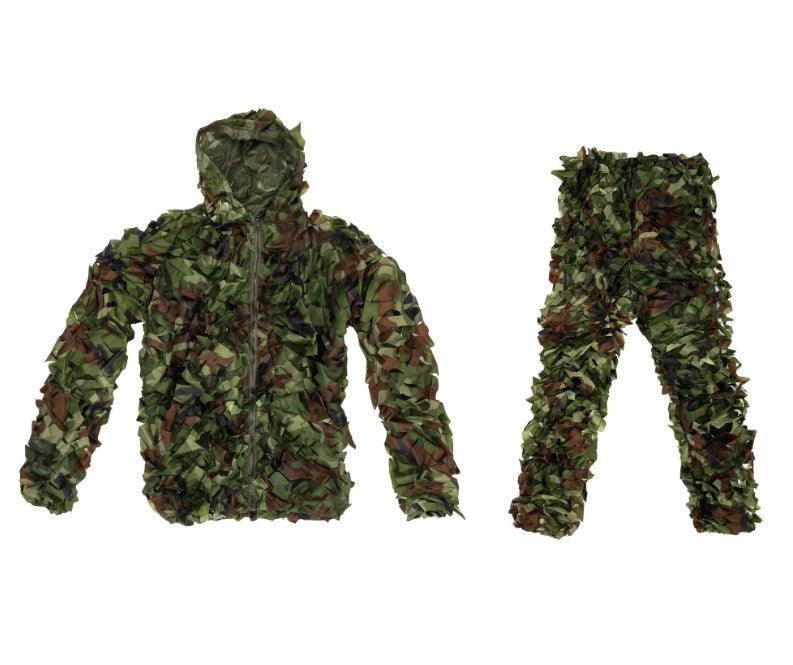 Ghillie Suit Lett Kamuflasjedrakt Jakke og Bukse - Woodland - Game-On.no