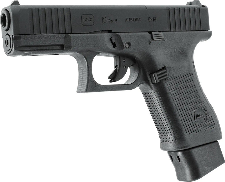 GLOCK 19 Gen5 MOS Softgunpistol med Blowback - Pakkesett - Game-On.no