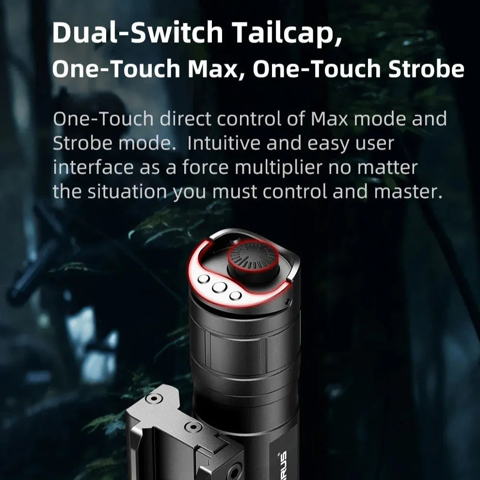 Klarus - GL4 - Oppladbar Våpenlykt med Trykkpute - 3300 Lumen - Game-On.no