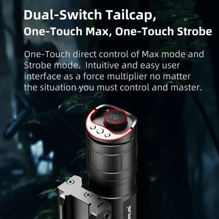 Klarus - GL4 - Oppladbar Våpenlykt med Trykkpute - 3300 Lumen - Game-On.no