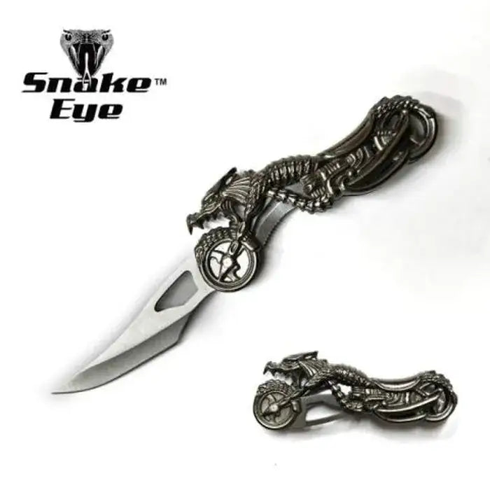 SE – Fantasy Foldekniv med Dragemotiv - Game-On.no