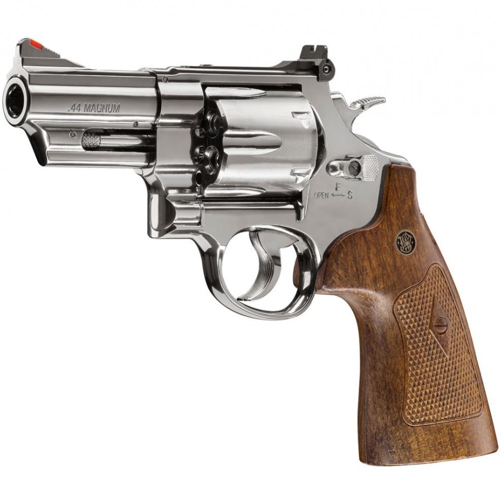 Smith & Wesson - M29 3 CO2 Drevet Softgunrevolver - Blå Polert - gameon.eu