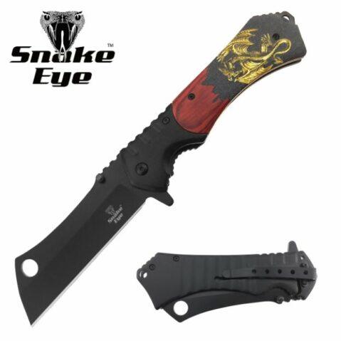 Snake Eye - Taktisk Razor Foldekniv - Dragemotiv - gameon.eu