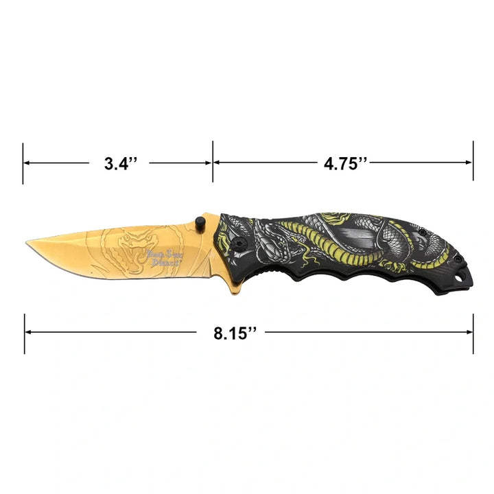 Dark Side Blades - Nóż składany Viper Trace z ostrzem Spear Point