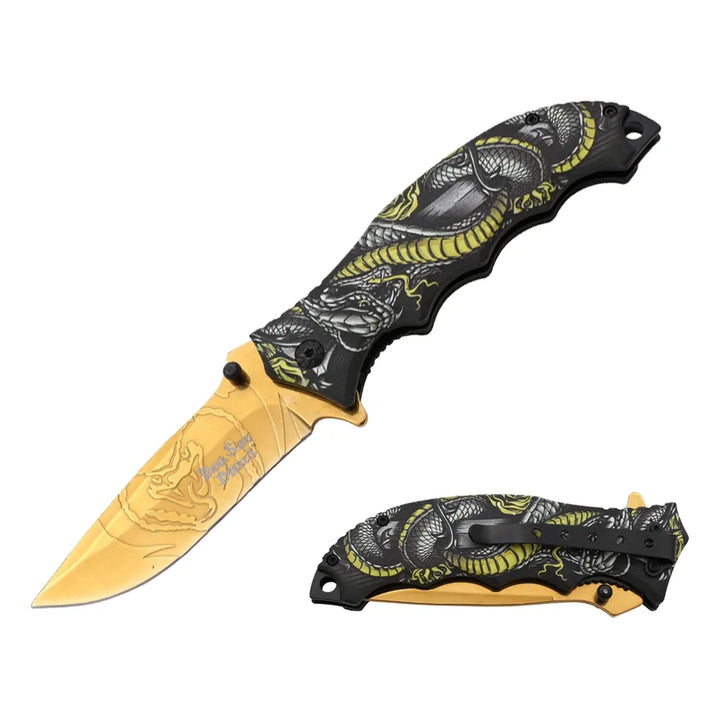 Dark Side Blades - Nóż składany Viper Trace z ostrzem Spear Point