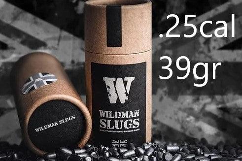 Wildman Flat Base Slugs til Luftvåpen 6.35mm(.25) - 39gr 100stk - gameon.eu