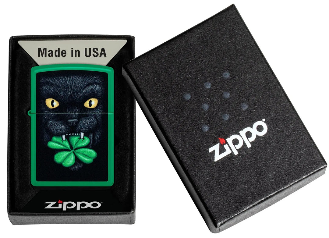 Zippo - Feline Lucky Design - Lighter - Game-On.no