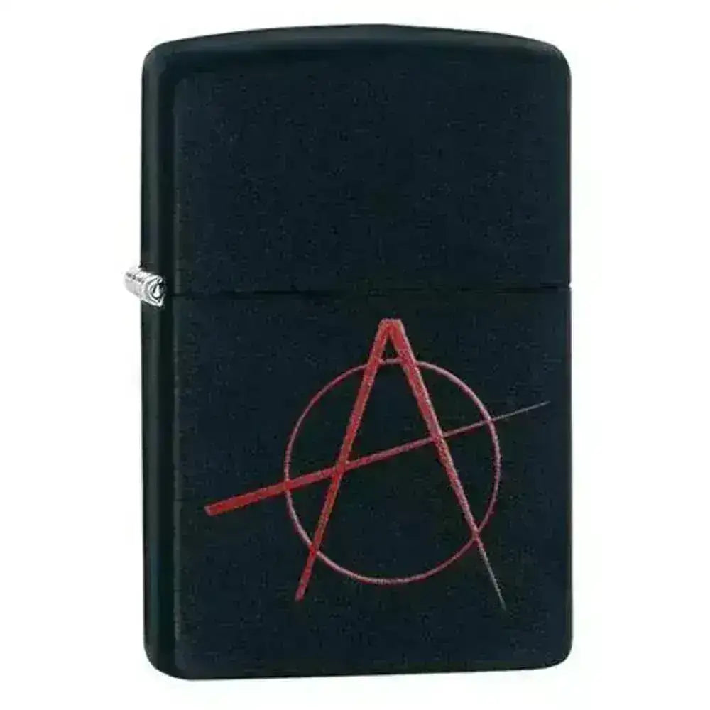 Zippo Lighter - Anarchy - Black Matte - Game-On.no