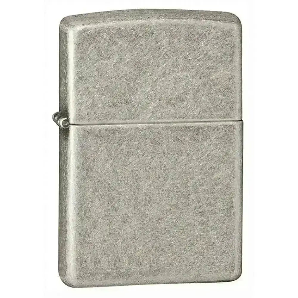 Zippo Lighter - Antique Silver Plate Armor - Game-On.no