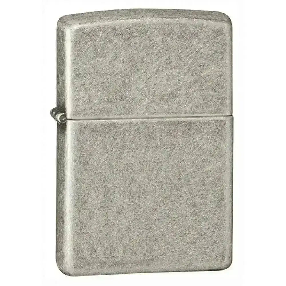 Zippo Lighter - Antique Silver Plate Armor - Game-On.no
