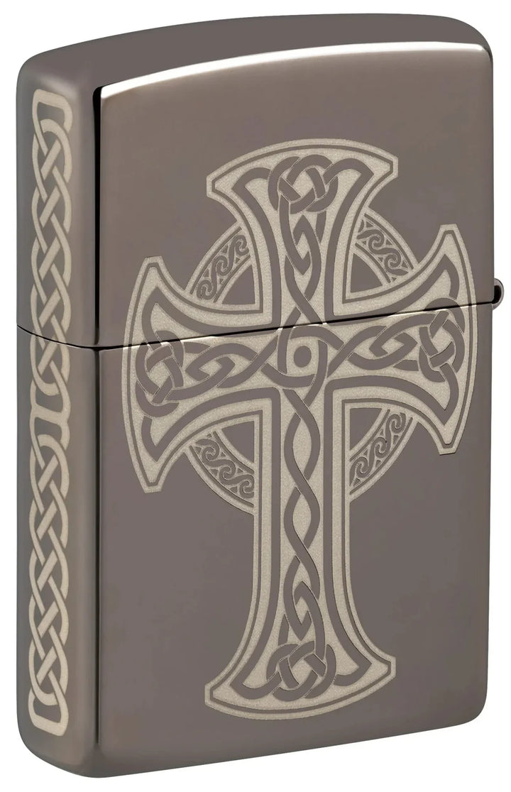 Zippo Lighter - Celtic Cross Design - Game-On.no