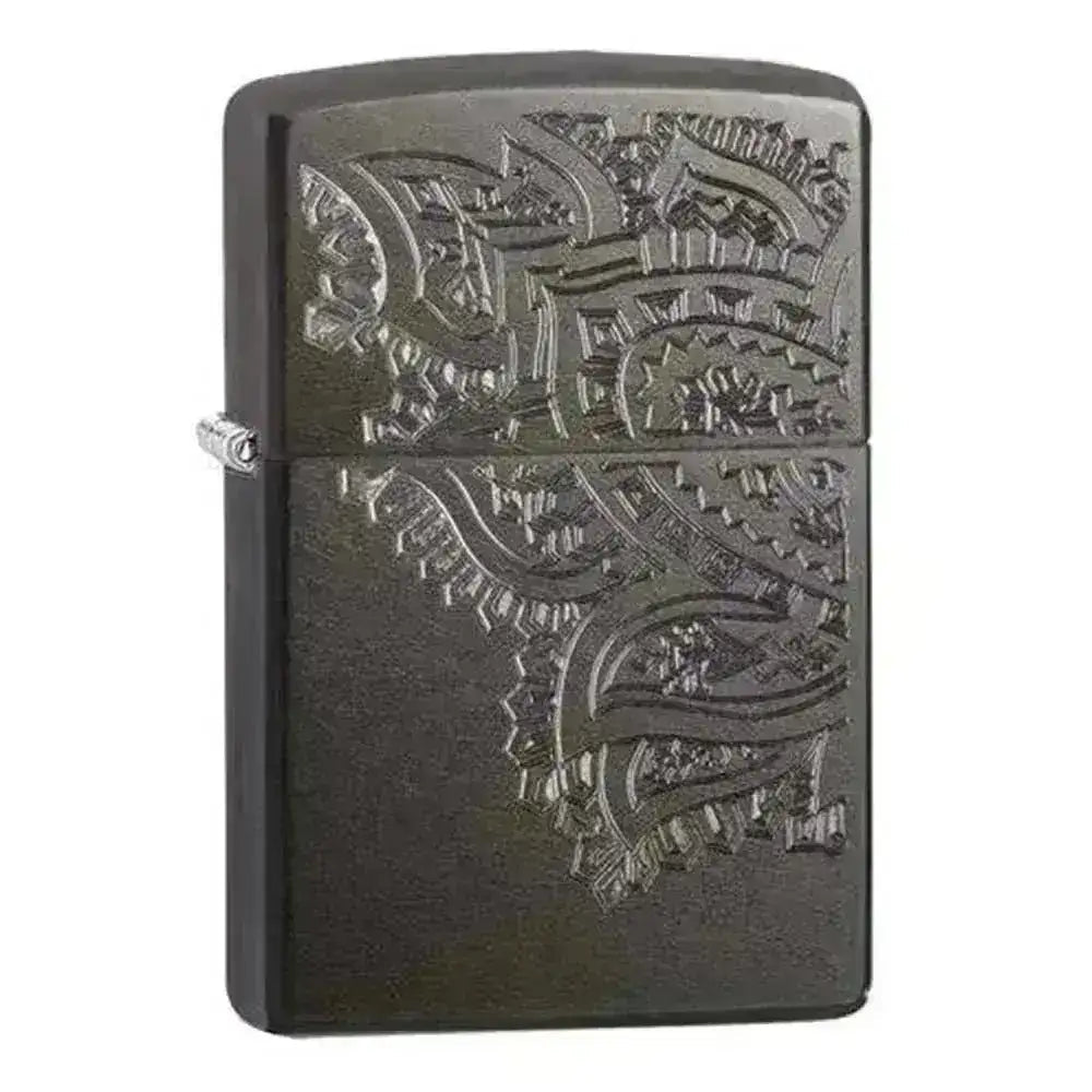 Zippo Lighter - Engraved Paisleys - Game-On.no