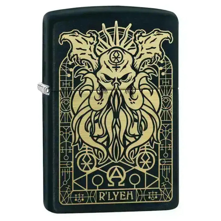 Zippo Lighter - H.P. Lovecraft Monster Motiv - Game-On.no