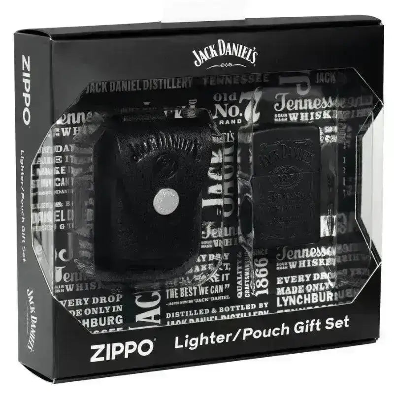 Zippo Lighter - Jack Daniels Gavesett med Holder - Game-On.no