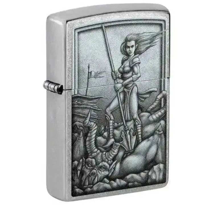 Zippo Lighter - Middelalder Kriger - Game-On.no