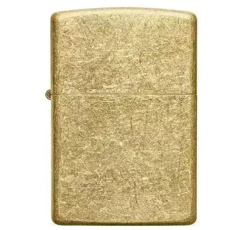 Zippo Lighter - Tumbled Brass - Game-On.no