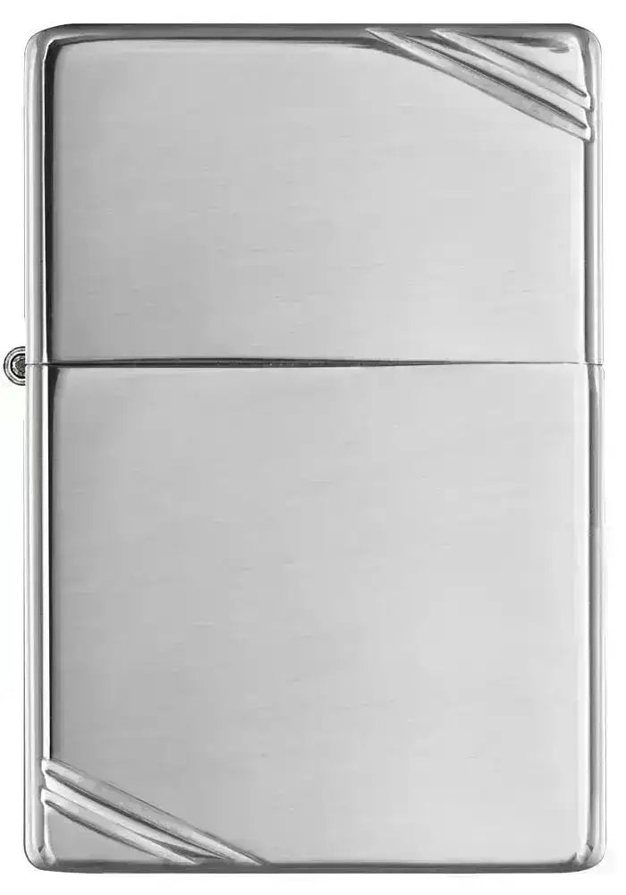 Zippo Lighter - Vintage Høypolert Krom med Skråstreker - Game-On.no